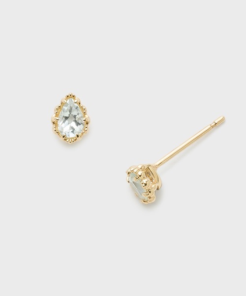 NOJESS（ノジェス） ピアス K10アクアマリンピアス レディース