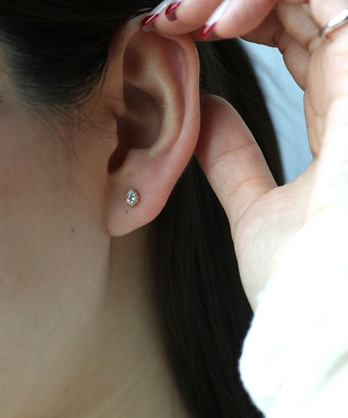 NOJESS k10ピアス NOJESS（ノジェス） ピアス K10アクアマリンピアス レディース