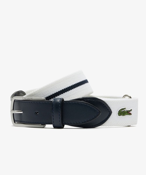 LACOSTE（ラコステ） ベルト クラシックボーダーテープベルト メンズ