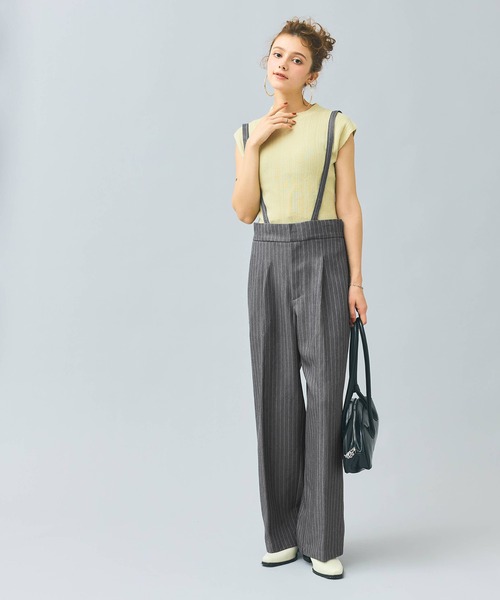 coca（コカ） サロペット オーバーオール ストライプ柄2wayサロペット