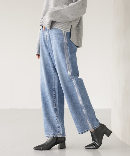 ジーンズ デニム デニムパンツ GOODデニムプレミアムバギーパンツ/132403 レディース | GLOBAL WORK | 18
