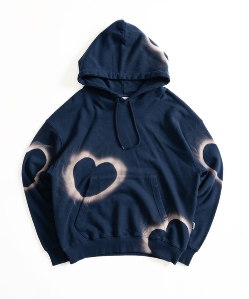 WISH FOR EVER パーカー HEART MOTIF DESIGN HOODIE/ハート