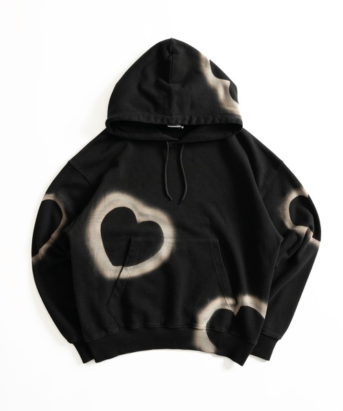 WISH FOR EVER パーカー HEART MOTIF DESIGN HOODIE/ハート
