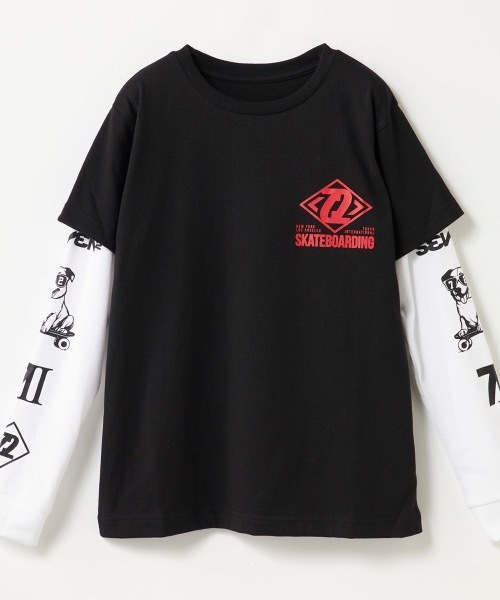 SEVEN2 tシャツ 「SEVEN2」キッズ重ね着風長袖Tシャツ