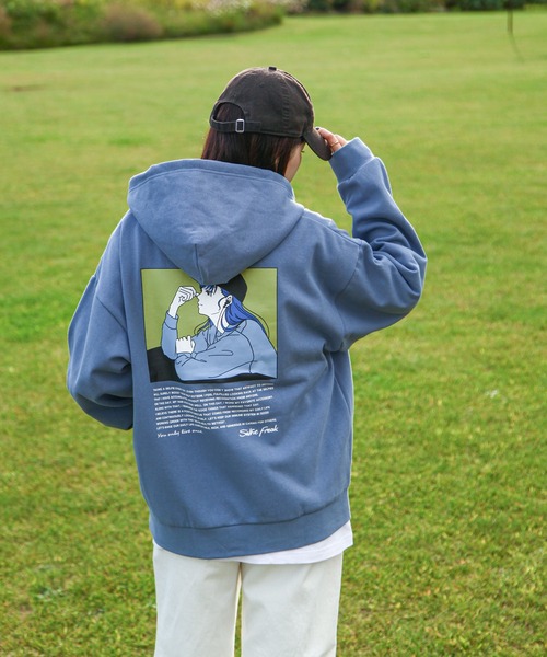 ZIP FIVE（ジップ ファイブ） パーカー 「Selfie freak」 イラスト