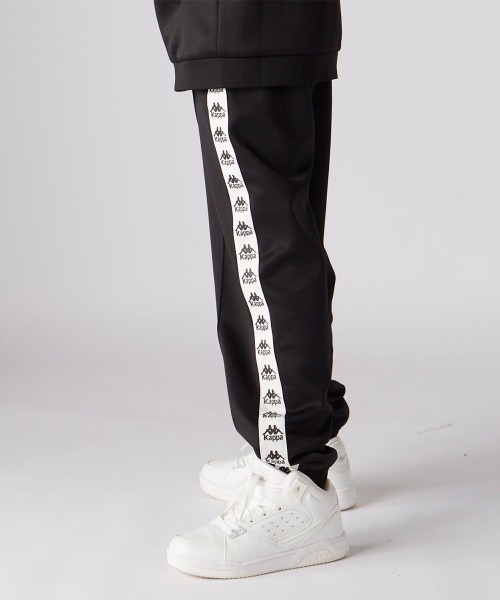 Kappa（カッパ） パンツ サイドライン入りロングジャージ キッズ 子供