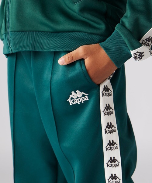 Kappa（カッパ） パンツ サイドライン入りロングジャージ キッズ 子供