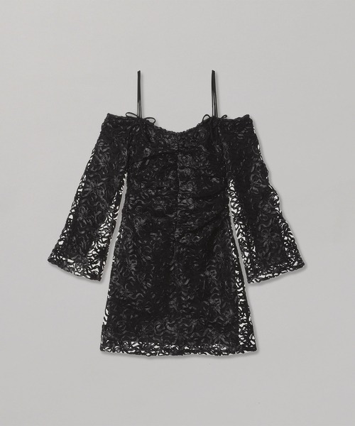 GANNI（ガニー） ワンピース GANNI Ribbon Tulle Mini Dress F8652