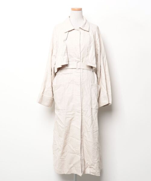 KBF 「KBF」 ステンカラーコート ONE ベージュ レディース : ZOZOTOWN  