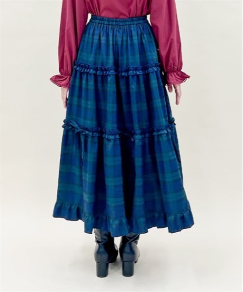 axes femme POETIQUE チェック柄ティアードスカート・新品 axes femme POETIQUE スカート チェック柄ティアードスカート