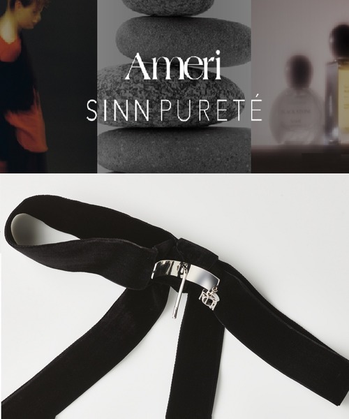 Ameri】 VELVET RIBBON HAIR HOOK