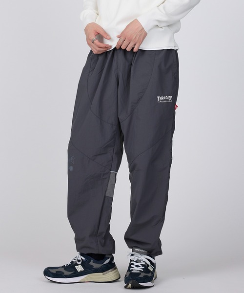 THRASHER ナイロンワッシャー裏メッシュパンツ mm5 THRASHER パンツ 「THRASHER」ナイロンワッシャー裏メッシュ