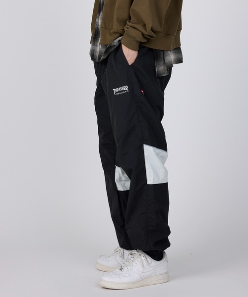 THRASHER ナイロンワッシャー裏メッシュパンツ mm5 THRASHER パンツ 「THRASHER」ナイロンワッシャー裏メッシュ