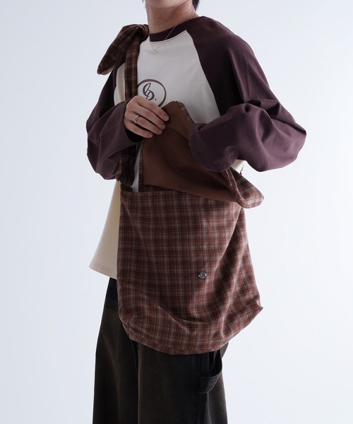 ショルダーバッグ 「EPNK」Knot check shoulder bag / ノットチェック
