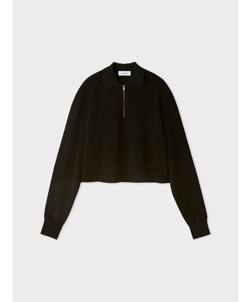 ニット セーター ハーフＺＩＰ衿　ワッフルＮＴ レディース MIESROHE ニット セーター ハーフZIP衿 ワッフルNT