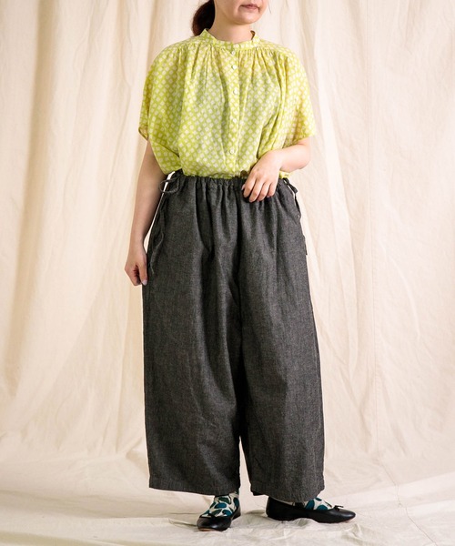 Brocante ブラウス シャツ 夏 半袖 「Brocante / ブロカント」 インド