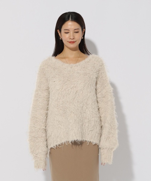 ニット セーター エアリーシャギープルオーバー/150348 レディース Elura ニット セーター エアリーシャギープルオーバー/150348
