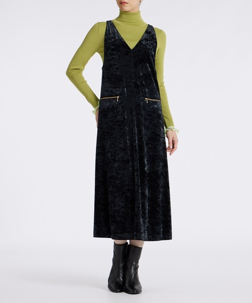 PS Paul Smith ワンピース ジャンパースカート ウィメンズ ベロア 