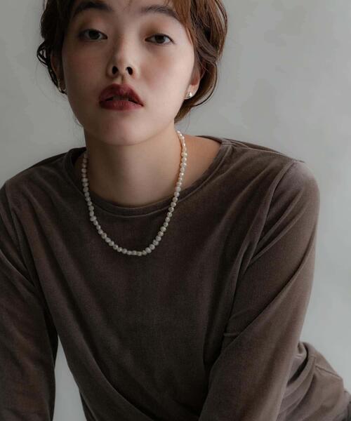ネックレス SMELLY so’　pearl hook necklace レディースの画像