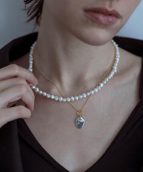 ネックレス SMELLY so’　pearl hook necklace レディースの画像