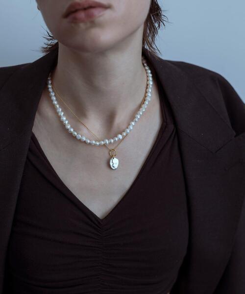 ネックレス SMELLY so’　pearl hook necklace レディースの画像