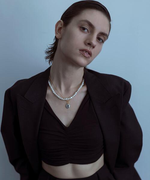 ネックレス SMELLY so’　pearl hook necklace レディースの画像