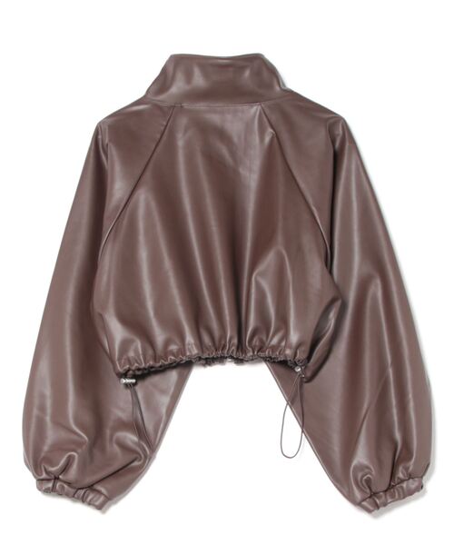 ブルゾン アウター フェイクレザードロストブルゾン ブルゾン アウター フェイクレザードロストショートブルゾン