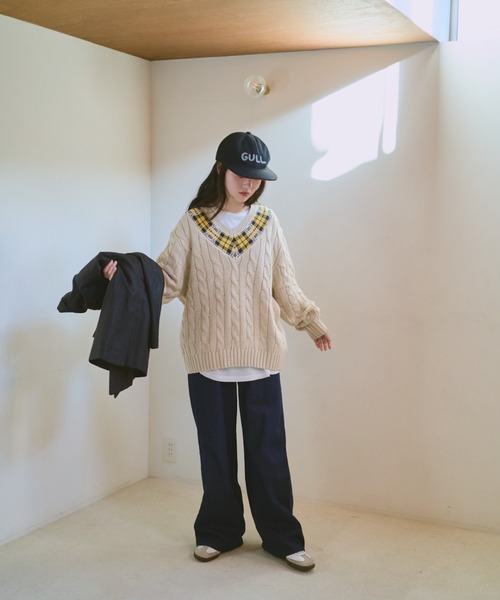 common gull products. ニット セーター gull school knit レディース
