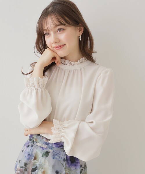 フィービーファイロ期Chloé 2000年代 ヴィンテージフローラル柄ブラウス Couture Brooch ブラウス シャツ 「ほろ甘・大人カワイイ」エン