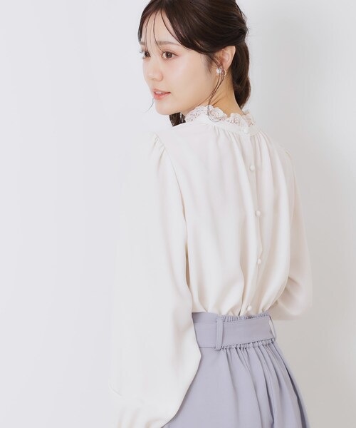 フィービーファイロ期Chloé 2000年代 ヴィンテージフローラル柄ブラウス Couture Brooch ブラウス シャツ 「ほろ甘・大人カワイイ」エン