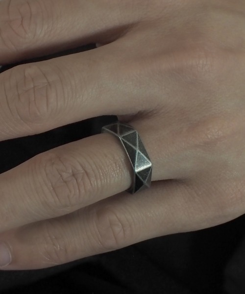 SBG by 7JEWELRY 指輪 リング SBG 六角形ミラーカットリング メンズ