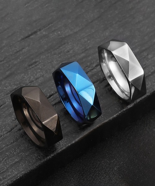 SBG by 7JEWELRY 指輪 リング SBG 六角形ミラーカットリング メンズ