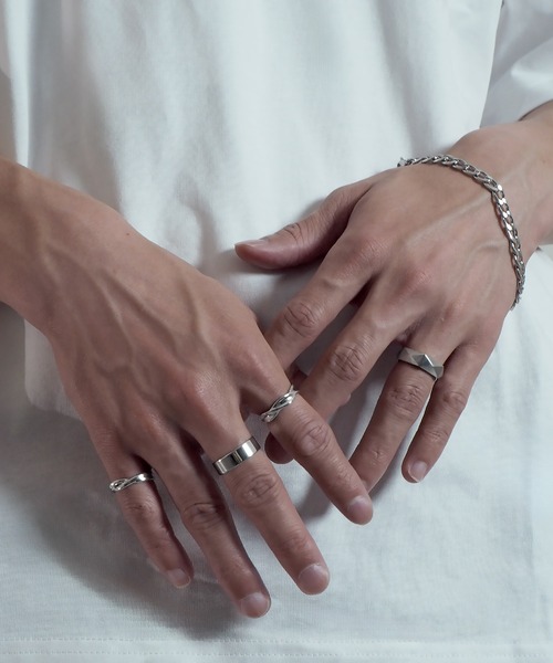 SBG by 7JEWELRY 指輪 リング SBG 六角形ミラーカットリング メンズ