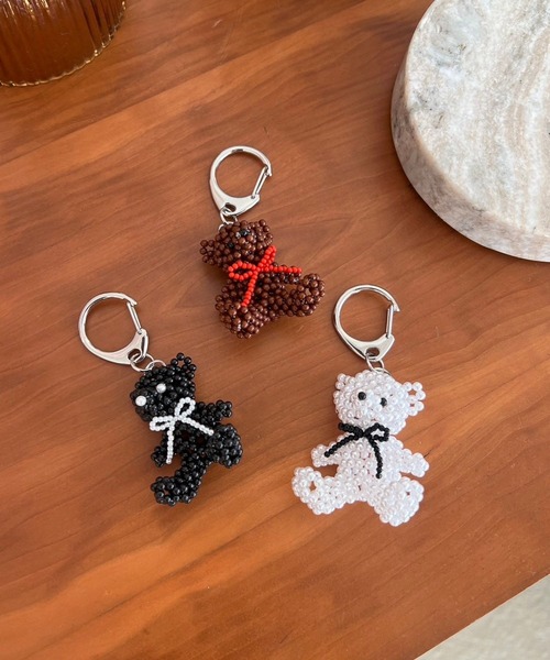 Me%（ミィパーセント） キーホルダー ビーズクマキーチャーム 308670