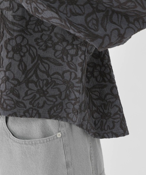 studio CLIP（スタディオクリップ） tシャツ フラワージャガードプル