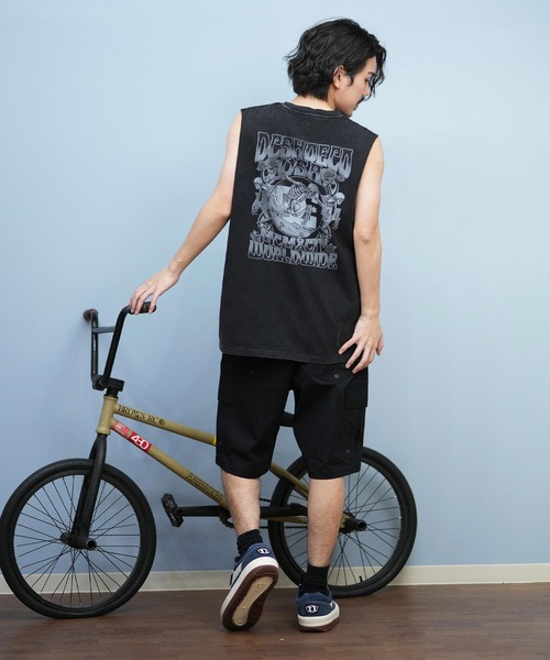 タンクトップ DC/ディーシー タンクトップ バックプリント ヴィンテージ風 25 ROCK SKULL SL DSL252018 メンズ レディース | DC SHOES | 07