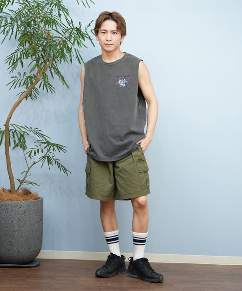 タンクトップ DC/ディーシー タンクトップ バックプリント ヴィンテージ風 25 ROCK SKULL SL DSL252018 メンズ レディース | DC SHOES | 12