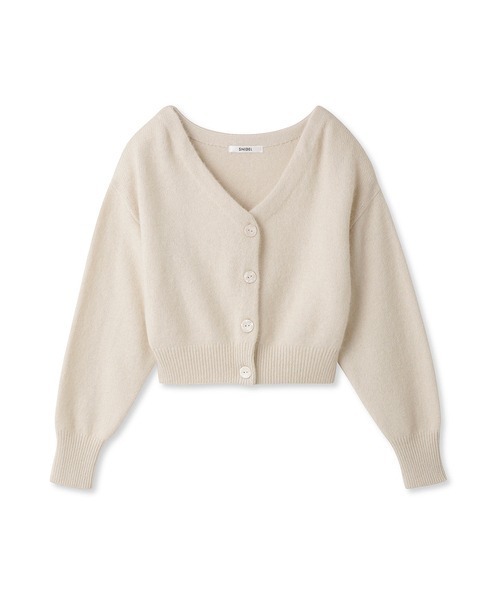 STONE  グレー カーディガン M スナイデルニット SNIDEL（スナイデル）の「FOX混カーディガン（カーディガン/ボレロ