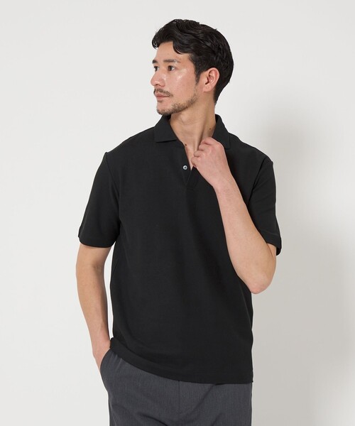 未使用 H BEAUTY&YOUTH ユナイテッド アローズ ポロシャツ 黒 M BEAUTY＆YOUTH UNITED ARROWS ポロシャツ 「WEB限定 WARDROBE SMART