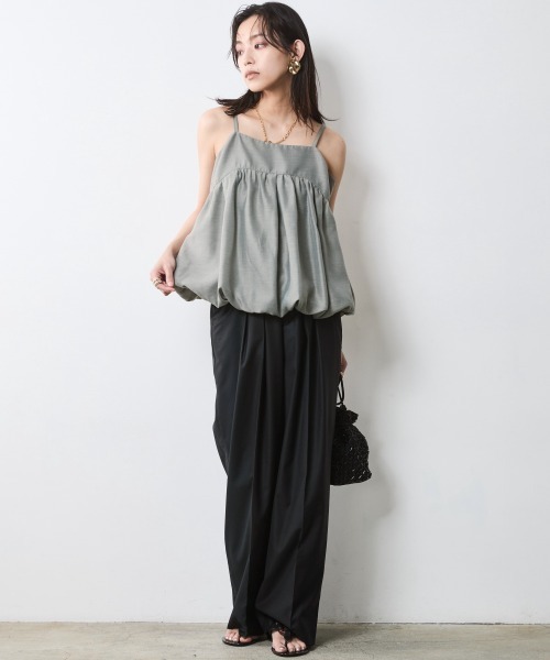 CHIC STYLE ブラウス シャツ バルーンキャミソール「大きい