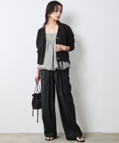 CHIC STYLE ブラウス シャツ バルーンキャミソール「大きい