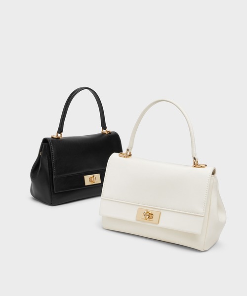 ★CHARLES&KEITH★Lennie hand bag レニーハンドバッグ/送料込 CHARLES ＆ KEITH ハンドバッグ Lennie レニー チェーン