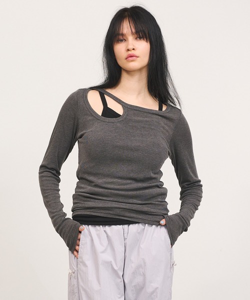Nora Lily tシャツ 「Nora Lily」「elle」Design Cut L/S Pull