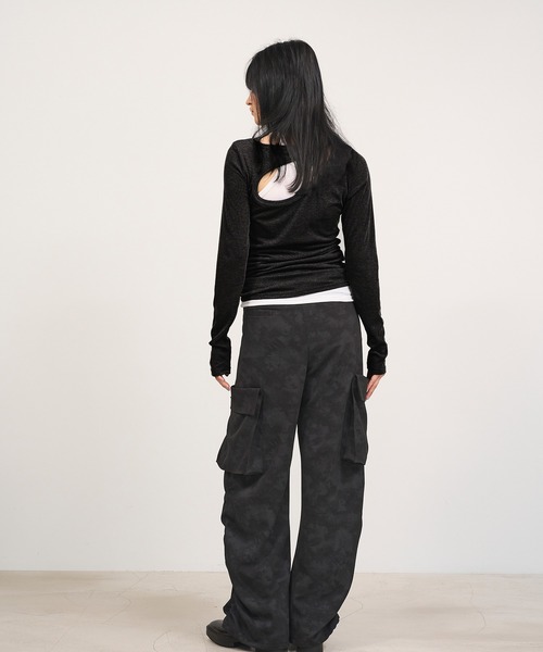 tシャツ 「Nora Lily」「elle」Design Cut L/S Pull Top Set レディース Nora Lily tシャツ 「Nora Lily」「elle」Design Cut L/S Pull