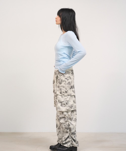 tシャツ 「Nora Lily」「elle」Design Cut L/S Pull Top Set レディース Nora Lily tシャツ 「Nora Lily」「elle」Design Cut L/S Pull