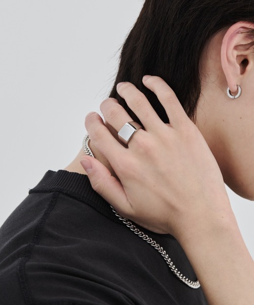 WYZ アレルギー対応 指輪 リング 「 金属アレルギー対応 」印台リング