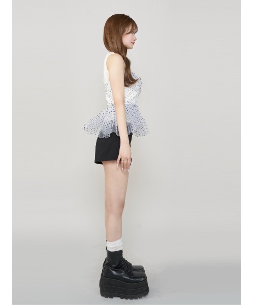 Darich レイヤードコルセットボリュームトップス レディース