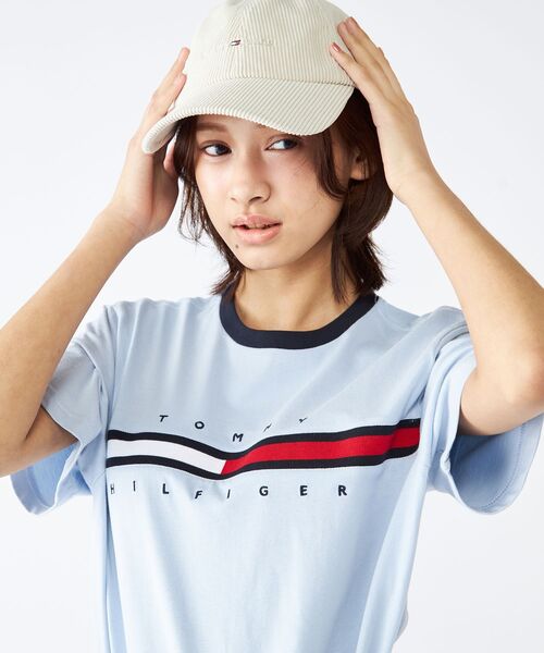 SALE★   トミーヒルフィガー ロゴTシャツ ロゴクルーネックTシャツ | トミー ヒルフィガー | トミー