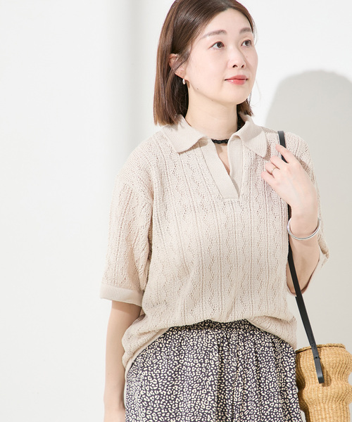 ニット セーター 「GENES/ジェネス」BORIS TOP：ニット レディース