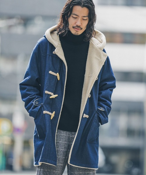 URBAN RESEARCH Sonny Label ダッフルコート MEDIUM インディゴブルー